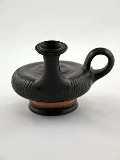 Spouted Prints: Guttus (Pouring Vessel), 330-300 BCE. Creator: Unknown