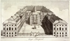 Guys Hospital Prints: Guys Hospital, Southwark, London, c1756. Artist: William Henry Toms