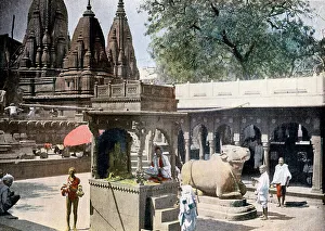Benares Prints: Gyan Bapi (Well of Knowledge), Varanasi, India, c1890