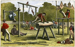 Images Dated 24th March 2010: Gymnastics, 19th century(?)
