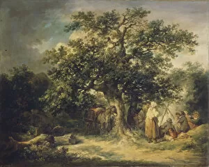 State Hermitage Gallery: Gypsies, c. 1800. Creator: Morland, George (1736-1804)