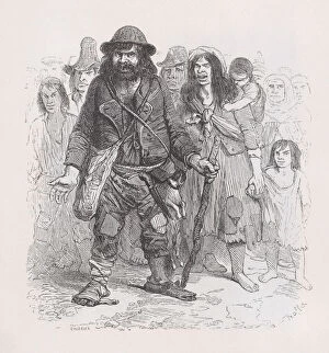Auguste Raffet Collection: The Gypsies from The Complete Works of Beranger, 1836