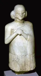 Gypsum statue of a woman
