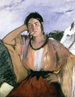 Confidant Prints: Gypsy with cigarette, 1862. Artist: Edouard Manet