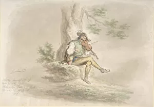 Gipsies Gallery: Gypsy Fiddler, 1858. Creator: Monogrammist CG