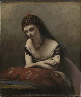 Oslo Collection: The Gypsy Girl, 1870-1871. Creator: Corot, Jean-Baptiste Camille (1796-1875)