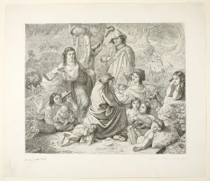 Gipsy Prints: Gypsy Life, 1840. Creator: Ludwig Emil Grimm