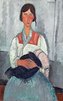 Amedeo Clemente Modigliani Gallery: Gypsy Woman with Baby, 1919. Creator: Amadeo Modigliani