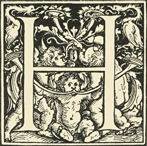 Phoenix Prints: H - An Alphabet by Hans Weiditz, c1520-1521, (1908). Creator: Hans Weiditz