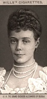 H. I. H The Grand Duchess Alexander of Russia, 1908. Artist: WD & HO Wills