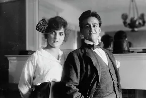 Arm In Arm Prints: H. Lazaro & wife, 1917. Creator: Bain News Service