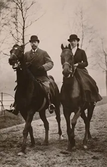 Lascelles Prints: H. M. King George V. and Princess Mary, 1914. Creator: Rotary Photo