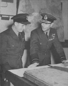 Military Operation Prints: H. M. The King learns details of the R