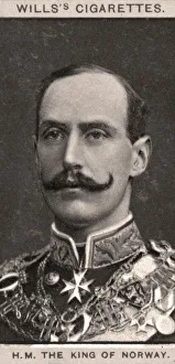 H. M The King of Norway, 1908. Artist: WD & HO Wills