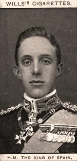 Haughty Prints: H. M The King of Spain, 1908. Artist: WD & HO Wills
