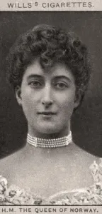 H. M The Queen of Norway, 1908. Artist: WD & HO Wills