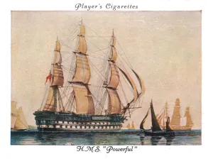 John And Sons Prints: H. M. S. Powerful, 1936. Creator: Unknown