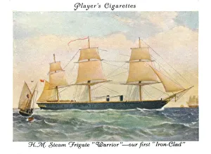 H. M. Steam Frigate Warrior --our first Iron-Clad, 1936. Creator: Unknown