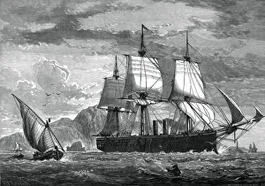 H M swift cruiser Inconstant, c1880. Artist: WC Watmough