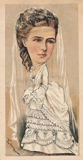 Duchess Of Saxe Coburg Gotha Collection: H. R. H. The Duchess of Ednburgh, 1874. Artist: Faustin