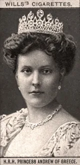 H. R. H Princess Andrew of Greece, 1908. Artist: WD & HO Wills