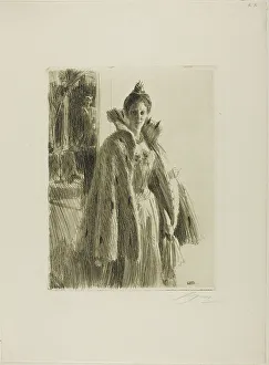 H. R. H. Princess Ingeborg of Sweden II, 1900. Creator: Anders Leonard Zorn