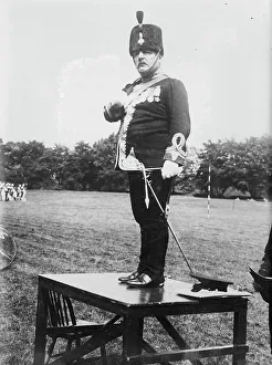 Army Camp Prints: H. Sims conducting searchlight tattoo
