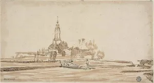 City Gate Prints: Haarlem Gate at Amsterdam, 1650/70. Creator: Johannes Ruisscher