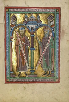 Prophets Prints: Habakkuk and Isaiah; Psalter, about 1240-1250. Creator: Unknown