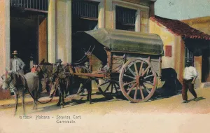 Ciudad De La Habana Prints: Habana - Spanish Cart. Carromato, c1907