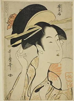 The Habit of Boisterousness (Sawagashiki kuse), from the series Seven Bad... Japan, c. 1797. Creator: Kitagawa Utamaro. The Habit of Boisterousness (Sawagashiki kuse), from the series Seven Bad... Japan, c. 1797