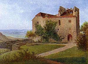 Habsburg Castle, near Aargau, Switzerland, 1902-1903.Artist: J Lange Habsburg Castle, near Aargau, Switzerland, 1902-1903.Artist: J Lange