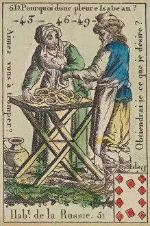 Hab.t de la Russie from Playing Cards (for Quartets) Costumes des Peuples Étrangers'... 1700-1799