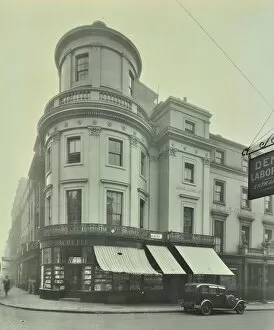 London County Council Collection: Hachettes book shop on the corner of King William Street, London, 1930