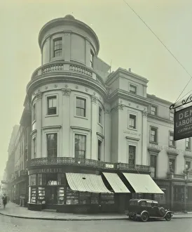 Greater London Council Gallery: Hachettes book shop on the corner of King William Street, London, 1930
