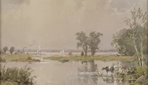 New Jersey United States Of America Collection: Hackensack Meadows, 1890. Creator: Jasper Francis Cropsey