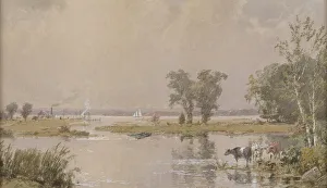 Jasper Prints: Hackensack Meadows, 1890. Creator: Jasper Francis Cropsey