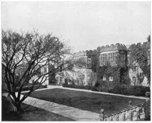 Haddon Hall near Bakewell, Derbyshire, England, late 19th century. Artist: John L Stoddard