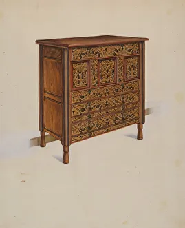 Muollo Prints: Hadley Chest, c. 1936. Creator: Victor F. Muollo
