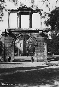 Emperor Hadrian Gallery: Hadrians Arch, Athens, Greece, c1920s-c1930s(?)