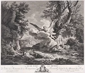 Book Of Genesis Gallery: Hagar in the Desert, ca. 1770. Creator: Jean Baptiste Tilliard