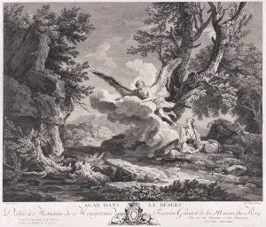 Hagar Prints: Hagar in the Desert, ca. 1770. Creator: Jean Baptiste Tilliard