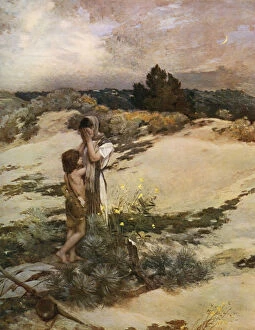 Distress Gallery: Hagar and Ishmael, 1880, (1912).Artist: Jean-Charles Cazin