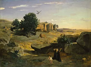 Hagar in the Wilderness, 1835. Creator: Jean-Baptiste-Camille Corot