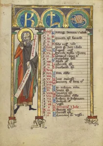 Scorpio Prints: Haggai; Psalter, about 1240-1250. Creator: Unknown