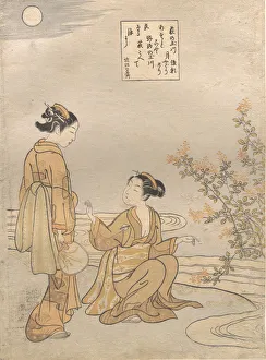 Suzuki Prints: Hagi no Tamagawa. Creator: Suzuki Harunobu