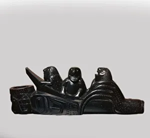 Haida Native American tobacco-pipe, 19th century