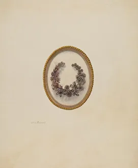 Douglas Campbell Prints: Hair Ornament, c. 1940. Creator: Douglas Campbell