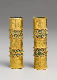 Cast Gallery: Hair Ornament, One of a Pair, Iran, 12th-13th century. Creator: Unknown
