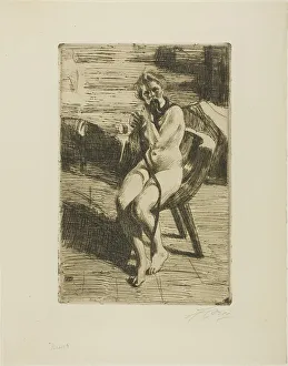 The Hair-Ribbon, 1912. Creator: Anders Leonard Zorn